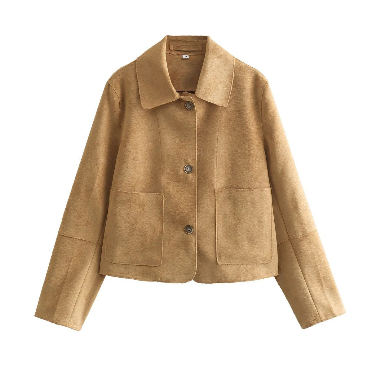 Suede Jacket for Women – Elegant Style Coat in Soft Fabric