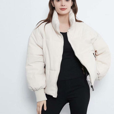 Loose-Fit Cotton Jacket for Women – Trendy and Elegant Style