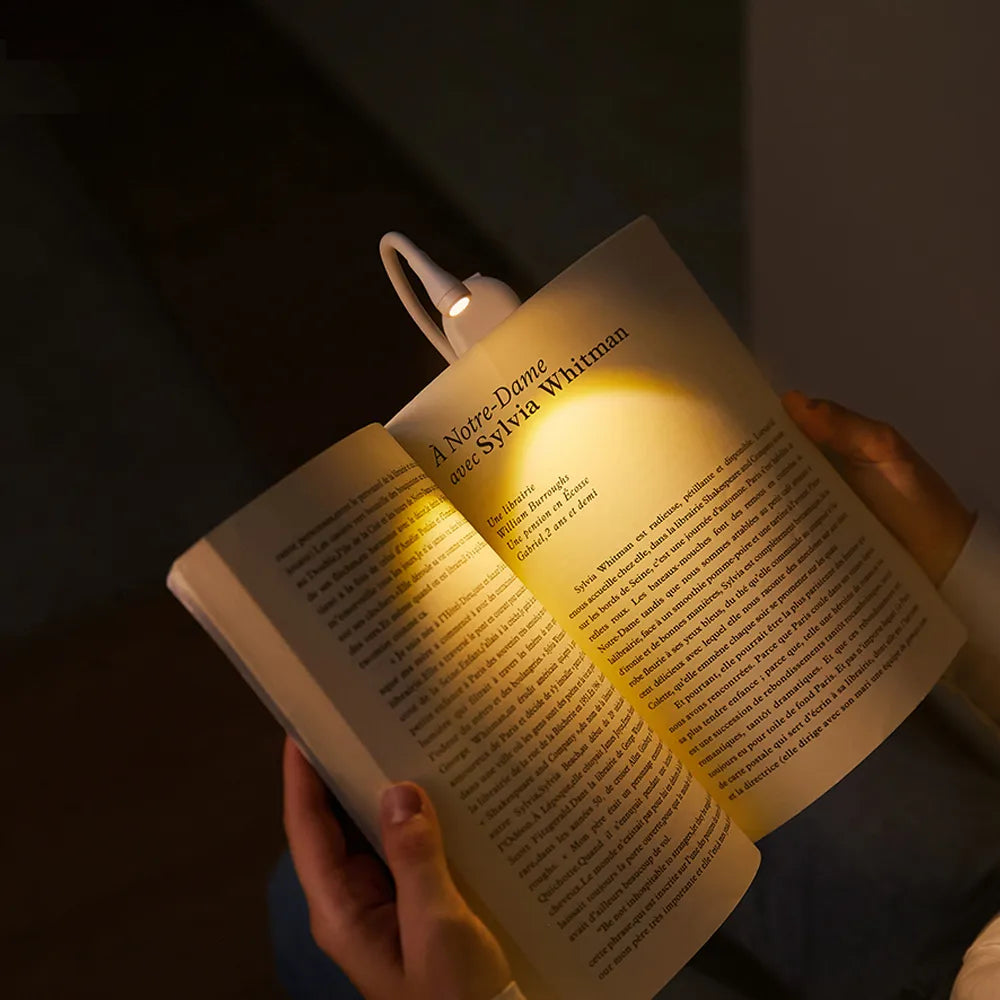 Book Light Clip – Dimmable LED with 360° Rotating Design 0