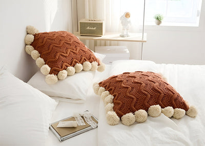 Cushion Cover – Pompom Knit Design 3