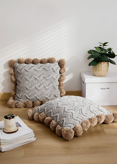 Cushion Cover – Pompom Knit Design 4