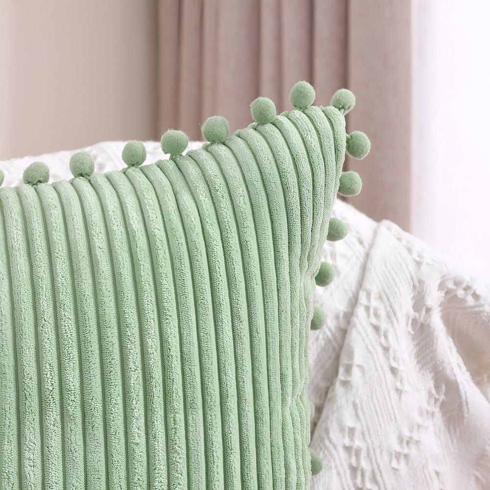 Cushion Covers – Pom Pom Edged Decorative Design 2