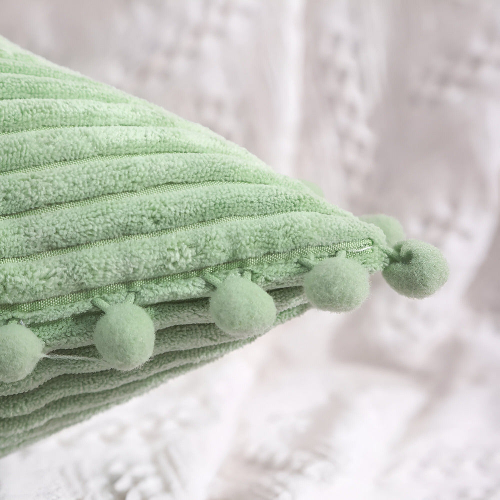 Cushion Covers – Pom Pom Edged Decorative Design 3