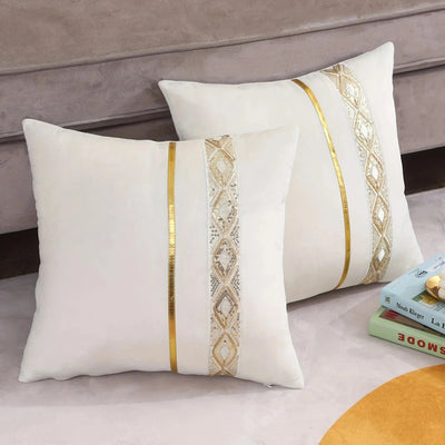 Decorative Pillowcase – Sequin Design with Stylish Straps 0