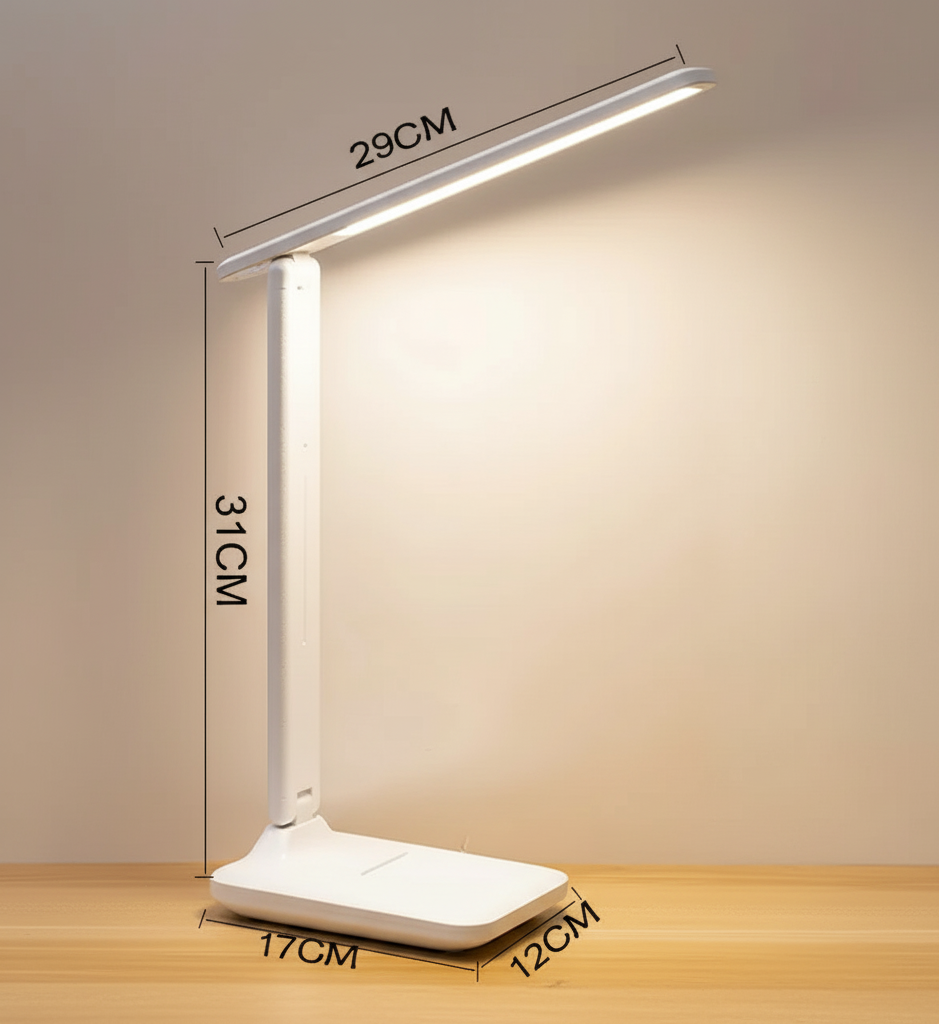 Foldable Table Lamp – Rechargeable Battery Operated with Dimming Function