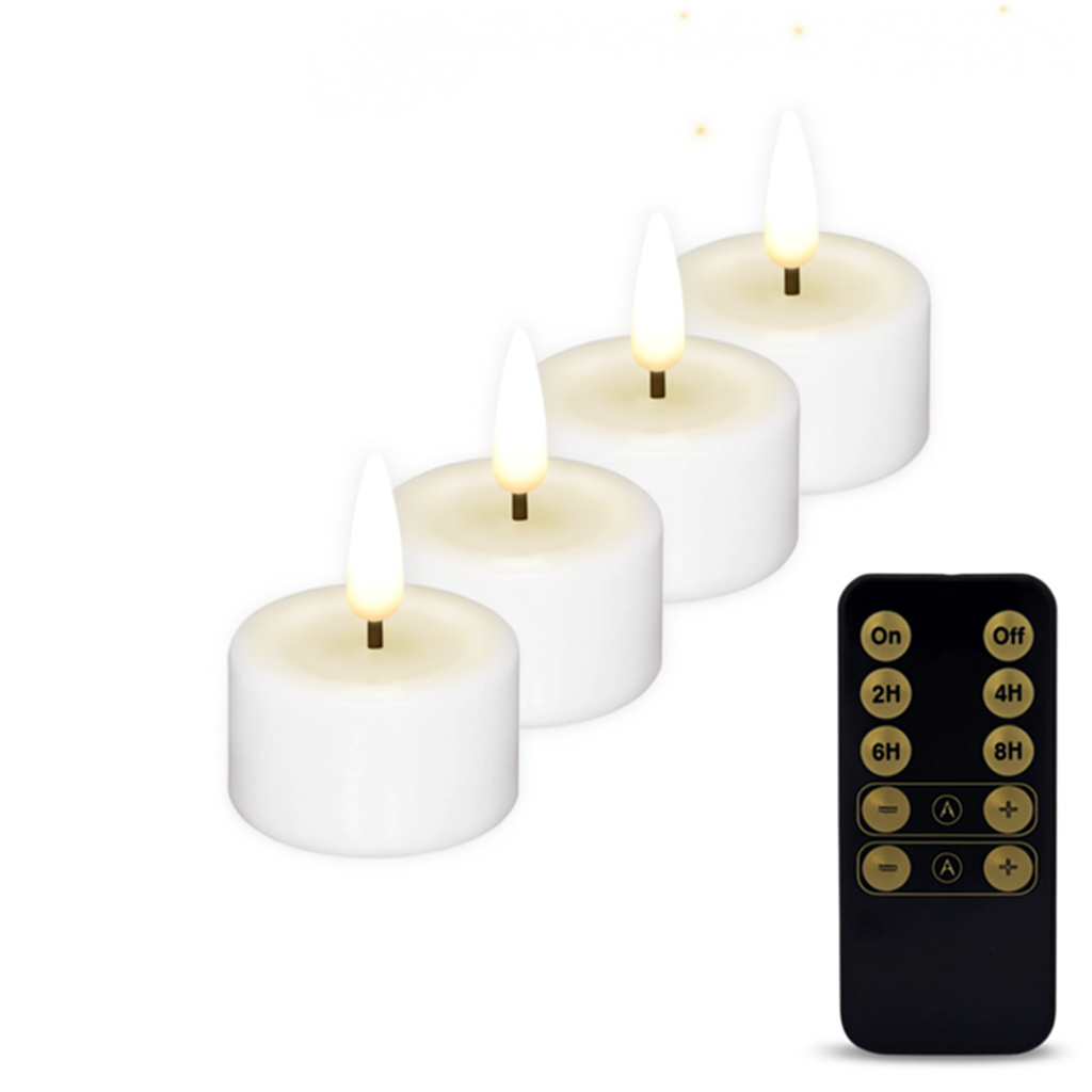 LED Flameless Candle Set – Battery Operated with Timer and Remote