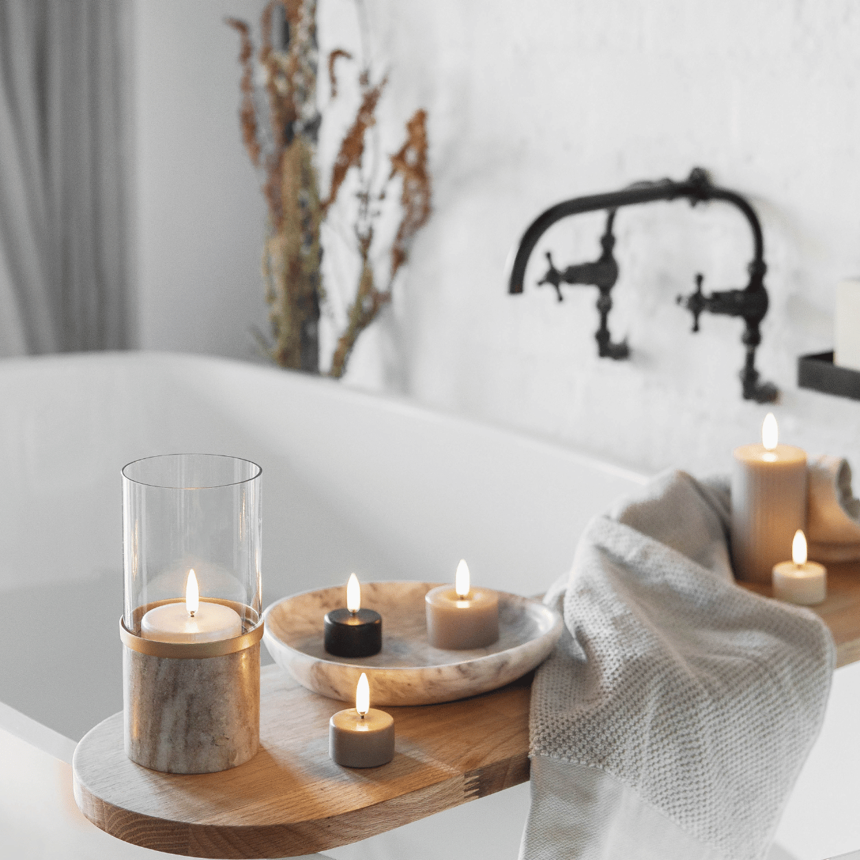 LED Flameless Candle Set – Battery Operated with Timer and Remote 2