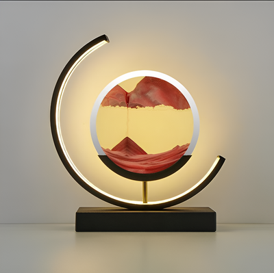 LED Table Lamp – Adjustable Light Modes with Moving Sand Design 0