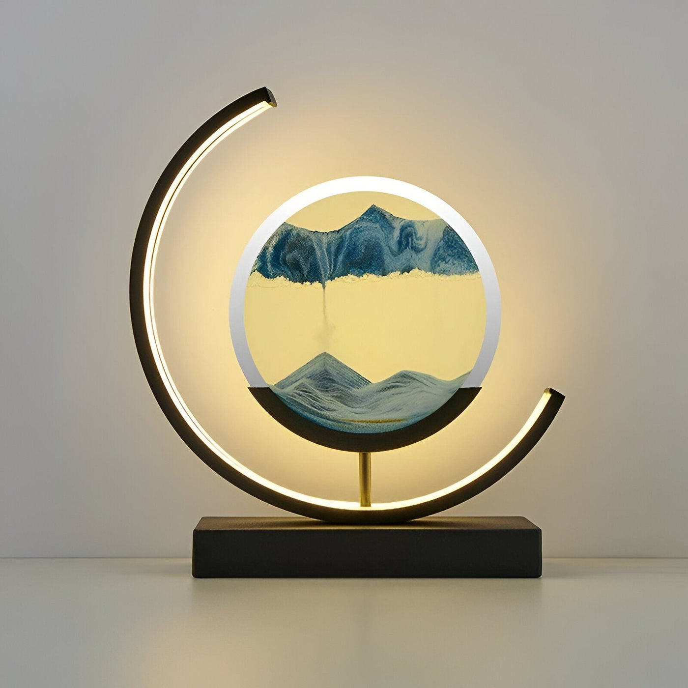 LED Table Lamp – Adjustable Light Modes with Moving Sand Design 5