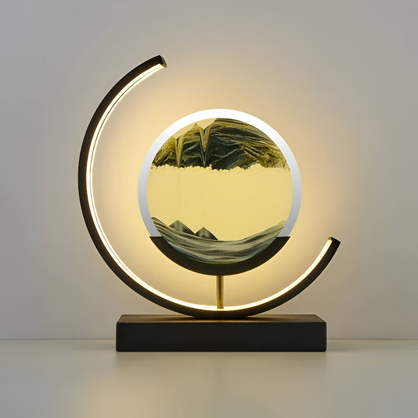 LED Table Lamp – Adjustable Light Modes with Moving Sand Design 7