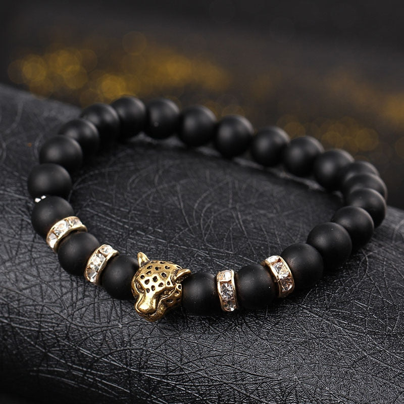 Men’s Bracelet with Panther Design and Adjustable Closure 1