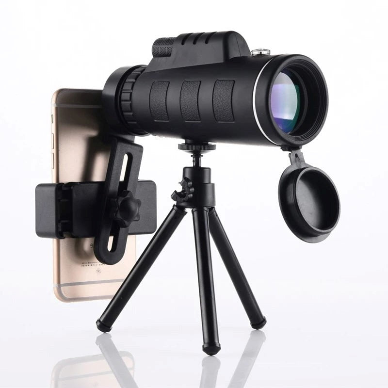 Men's Compact Monocular with Tripod and Smartphone Holder 0