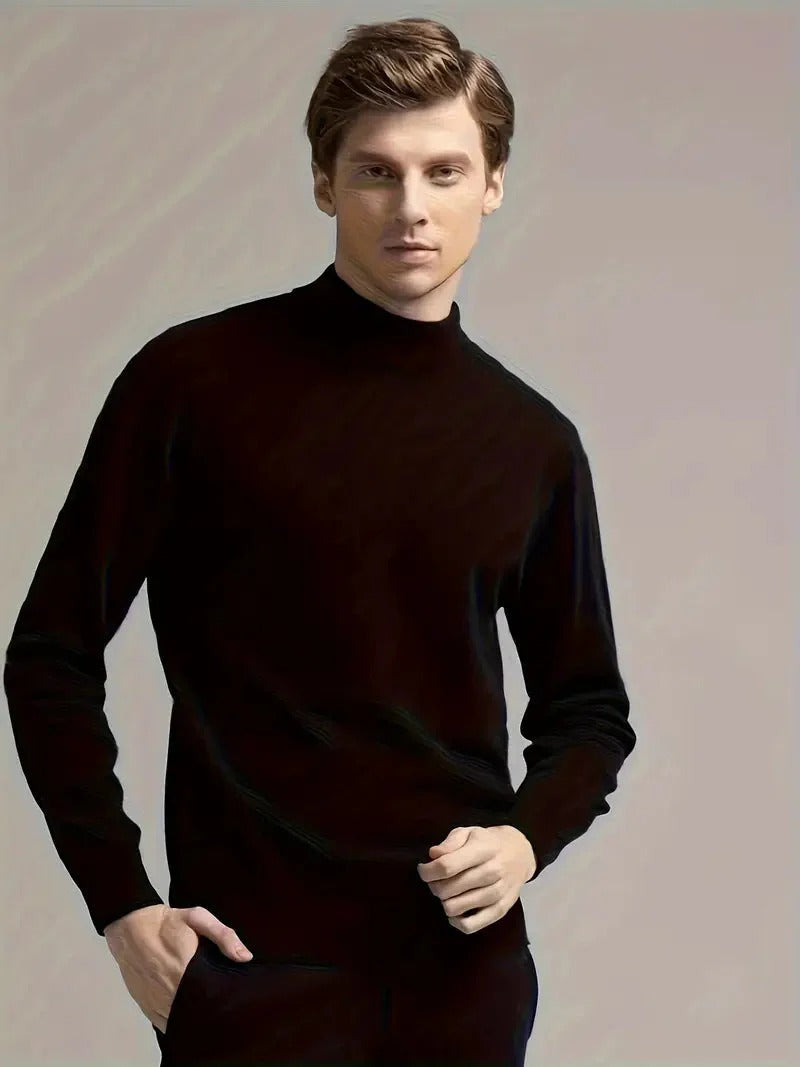 Men’s Crew-Neck Knit Pullover