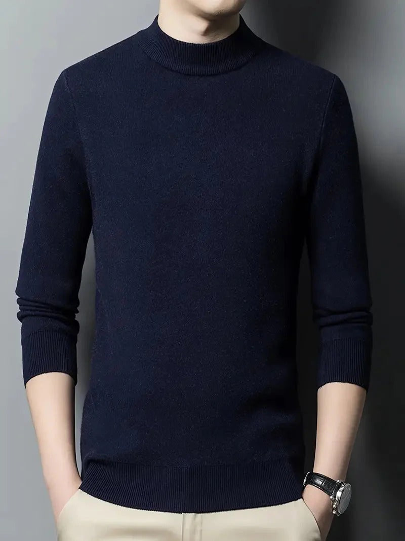 Men’s Crew-Neck Knit Pullover