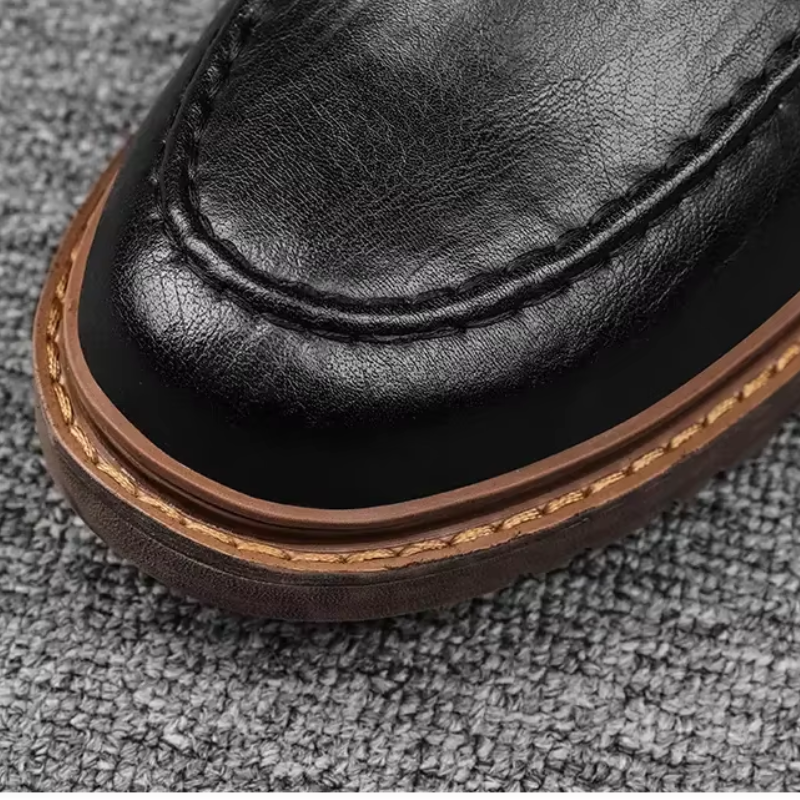 Men's Moc Toe Casual Shoes with Sturdy Sole 6