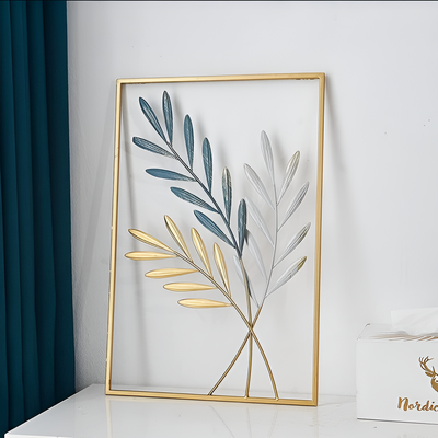 Metal Wall Art – Nature-Inspired Leaf Design for Indoor Decor 8