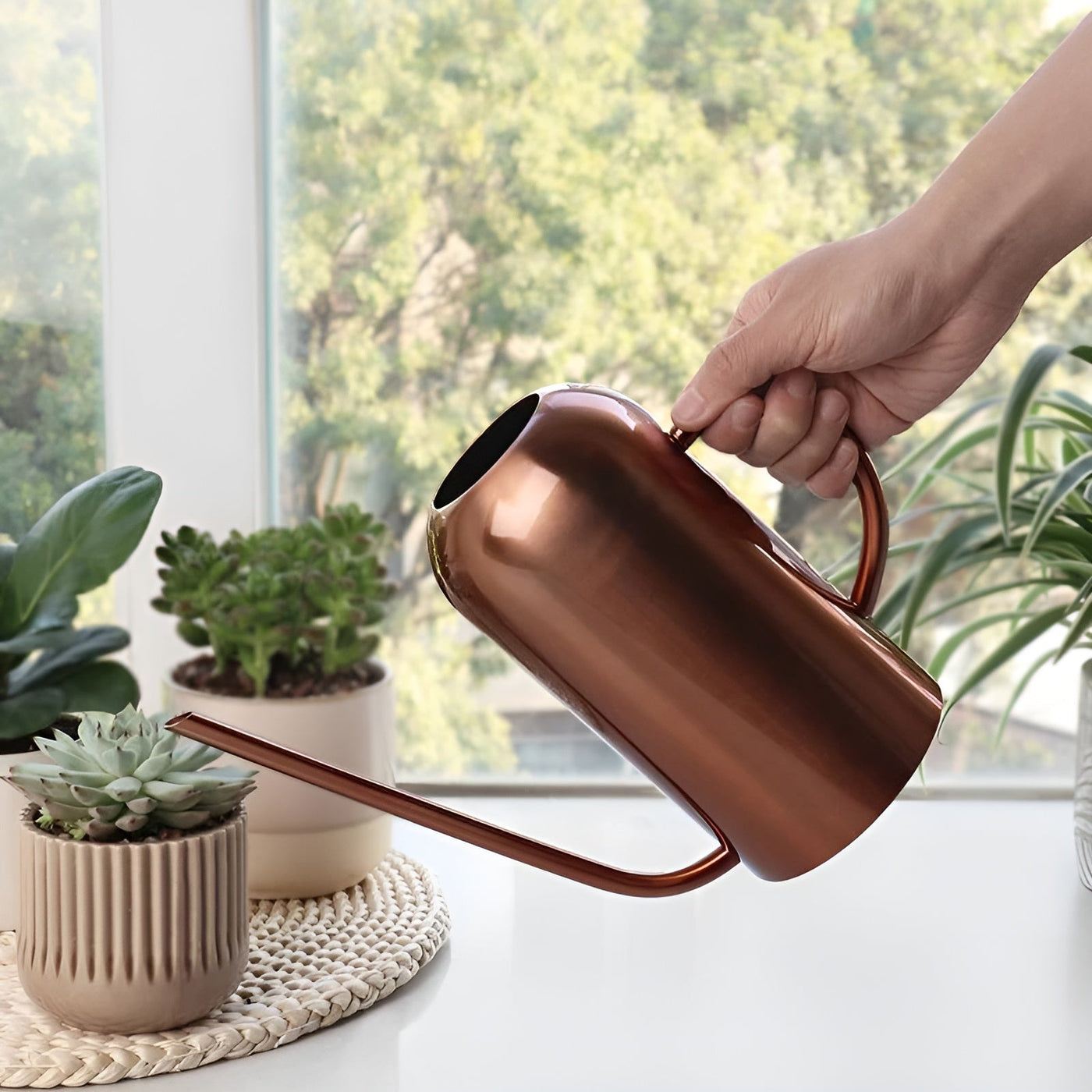 Metal Watering Can – 1.5L Capacity with Long Spout 2