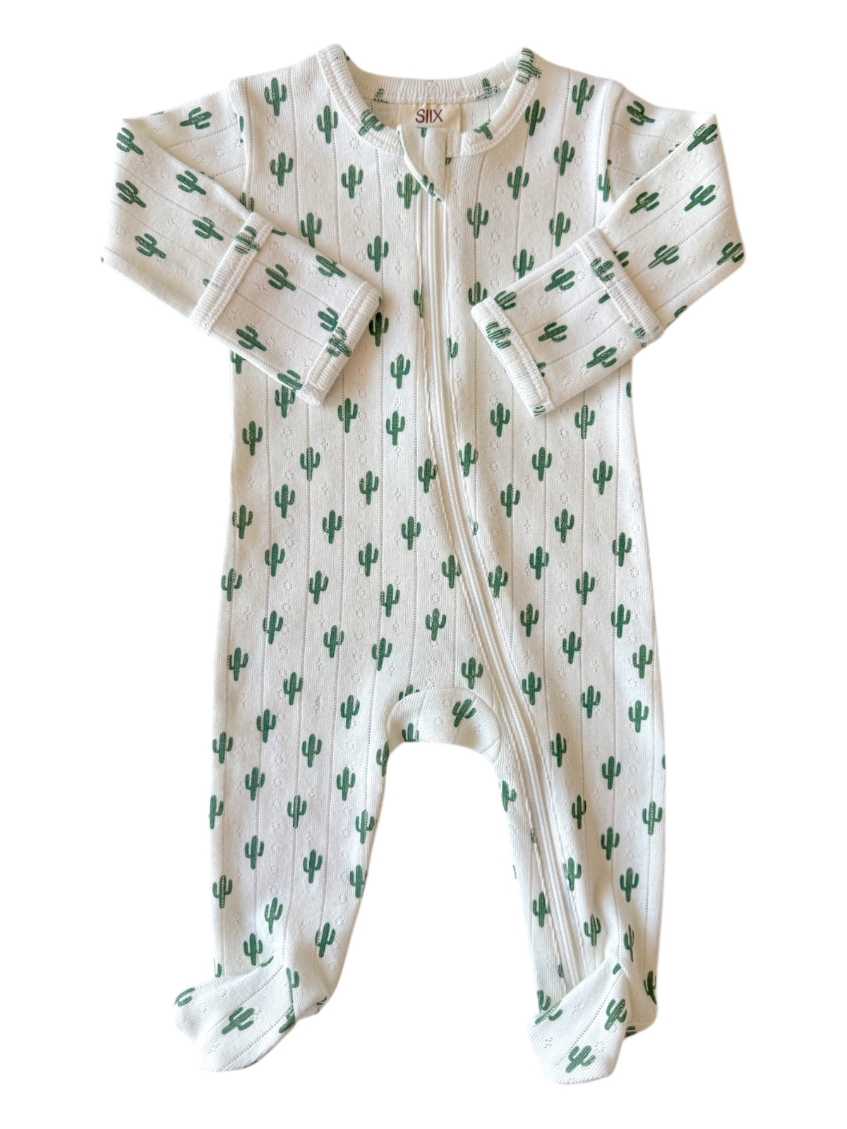Cactus Koko Pointelle 2-Way Zip Footie