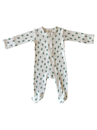 Cactus Koko Pointelle 2-Way Zip Footie