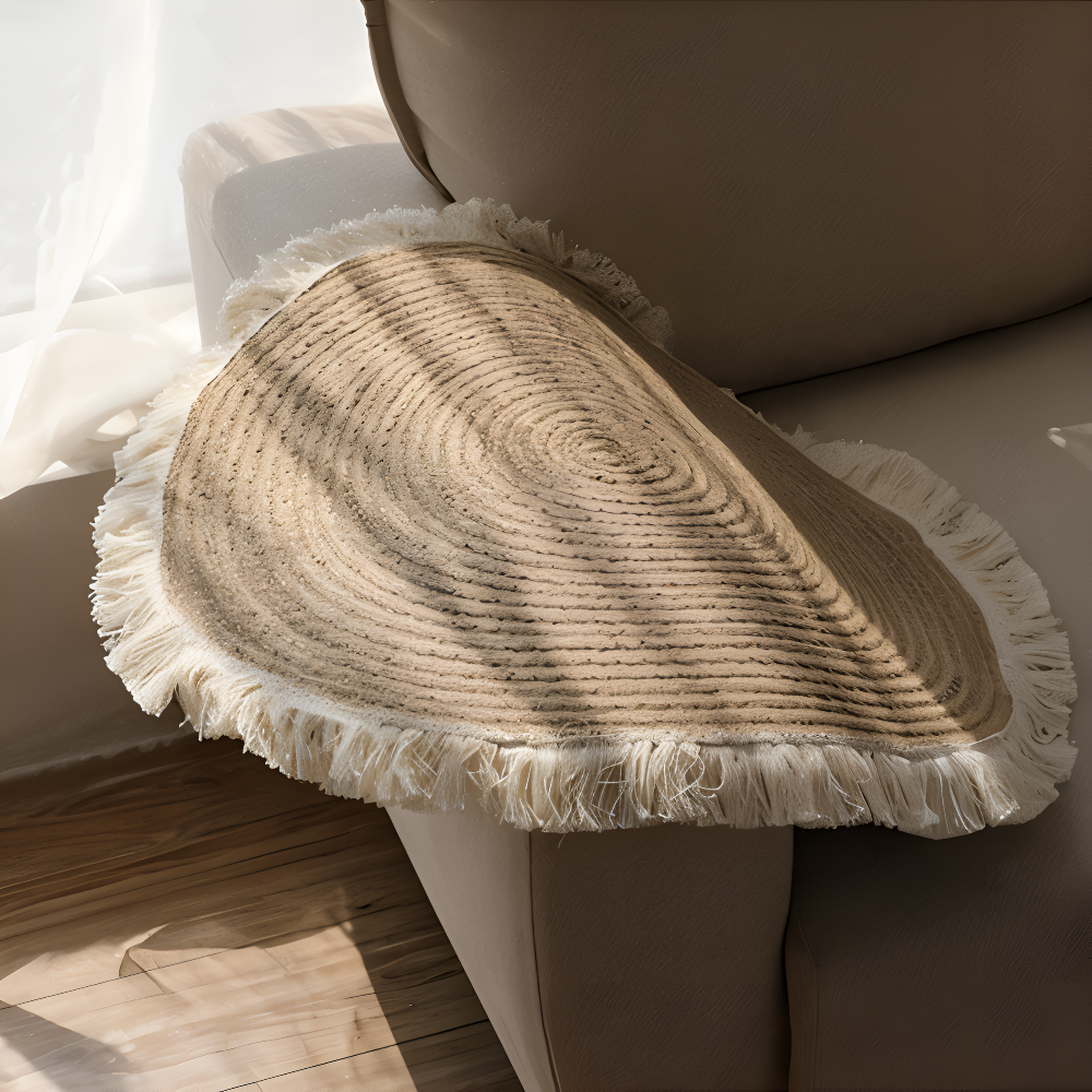 Round Carpet – Hand-Woven Braided Design for Living Spaces 3