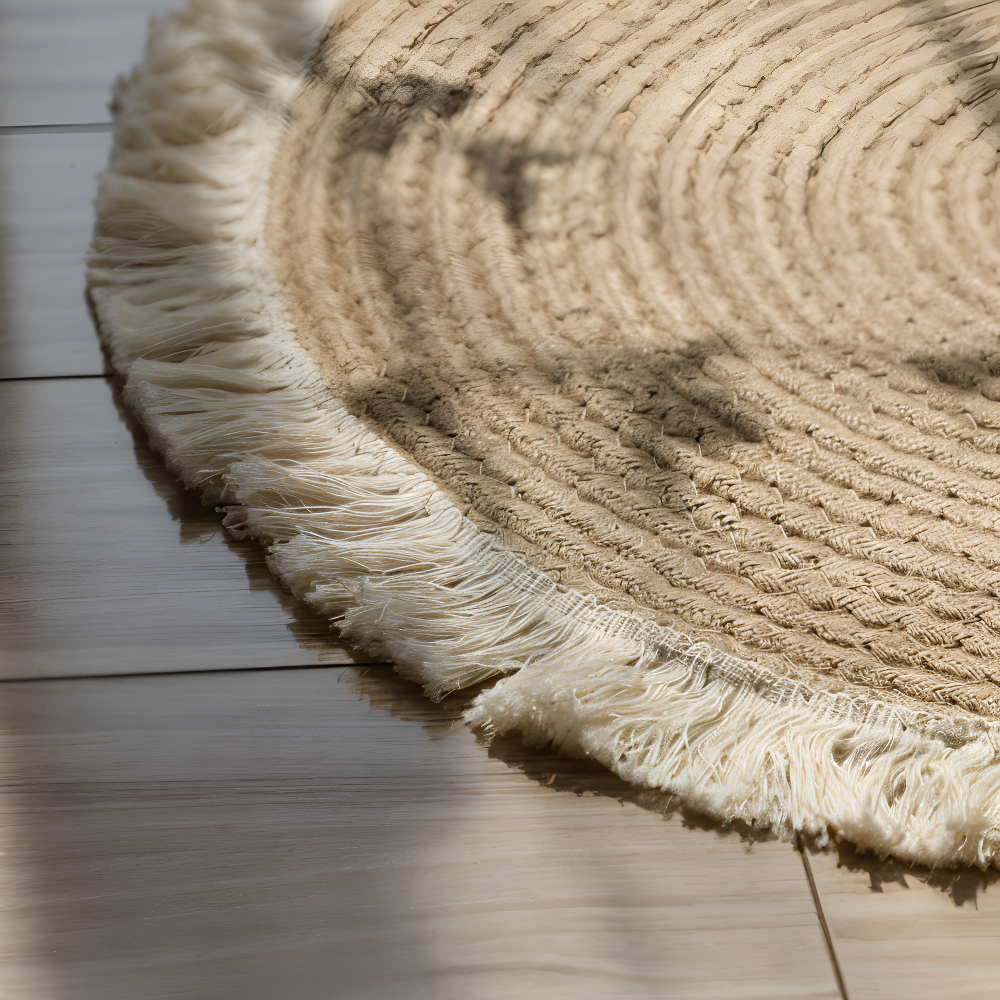 Round Carpet – Hand-Woven Braided Design for Living Spaces 5