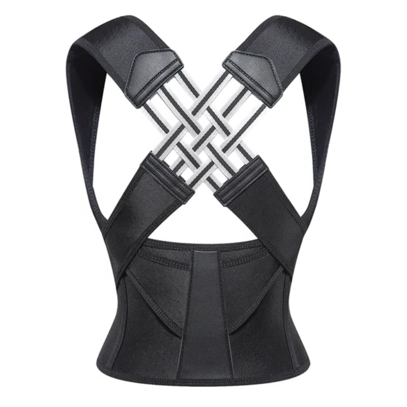 Unisex Adjustable Posture Corrector Back Brace for Improved Posture Support 0