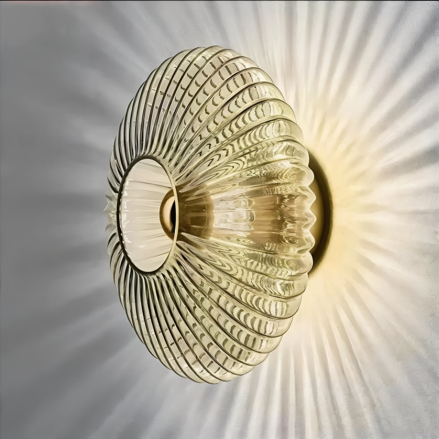 Wall Light – Compact LED Sconce with Wave Pattern Design 0