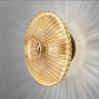 Wall Light – Compact LED Sconce with Wave Pattern Design 1