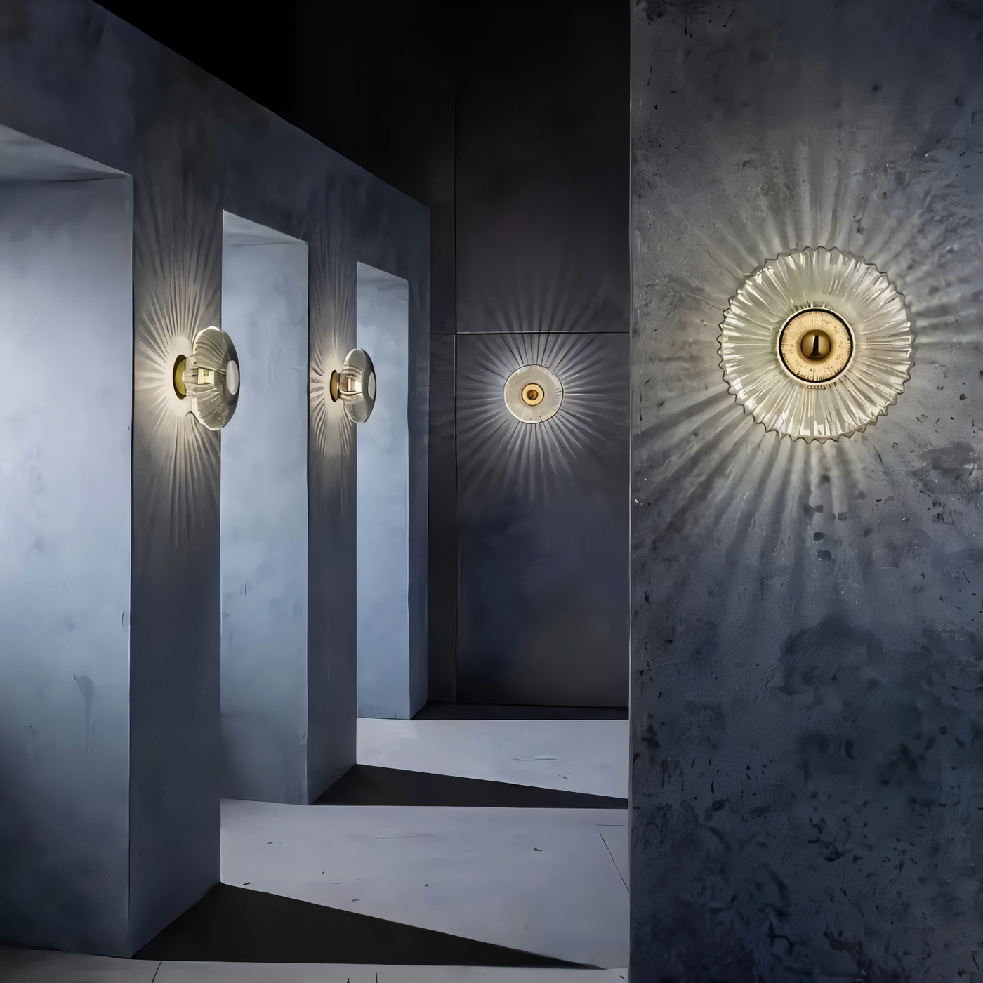 Wall Light – Compact LED Sconce with Wave Pattern Design 3