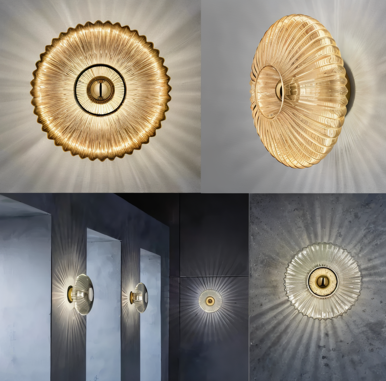 Wall Light – Compact LED Sconce with Wave Pattern Design 5