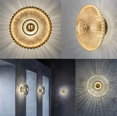 Wall Light – Compact LED Sconce with Wave Pattern Design 5