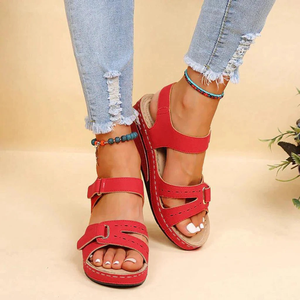 Women's Casual Sandals with Adjustable Strap and Open Toe Design 2
