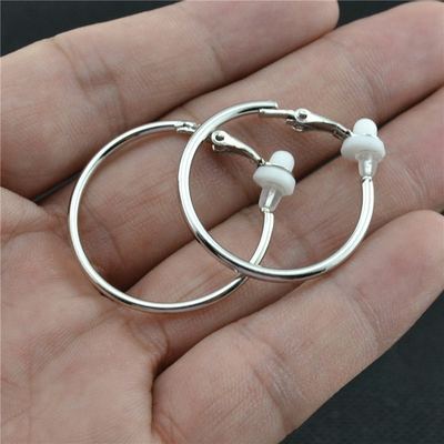 Women’s Clip-On Earrings with Modern Round Design 0