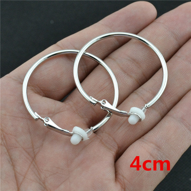 Women’s Clip-On Earrings with Modern Round Design 4