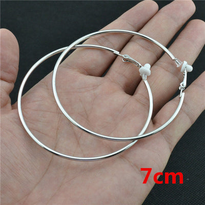 Women’s Clip-On Earrings with Modern Round Design 6