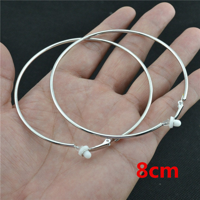 Women’s Clip-On Earrings with Modern Round Design 7