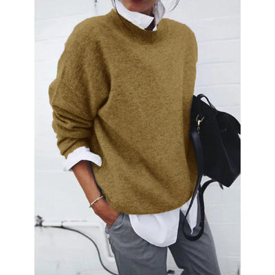 Women’s Crew-Neck Textured Knit Sweater