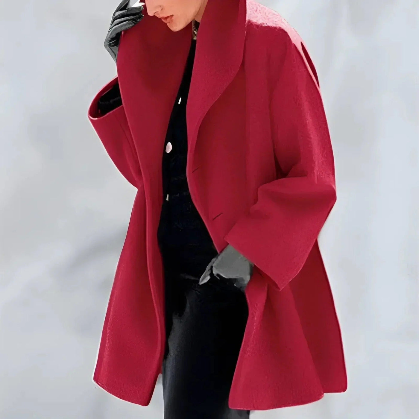 Women’s Long-Length Buttoned Overcoat