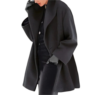 Women’s Long-Length Buttoned Overcoat