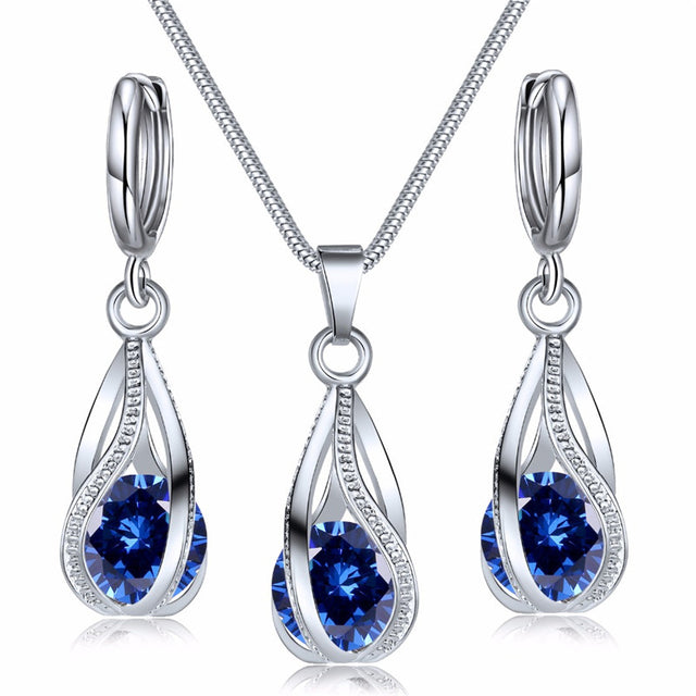 Women’s Necklace and Earring Set with Snowflake Design 0