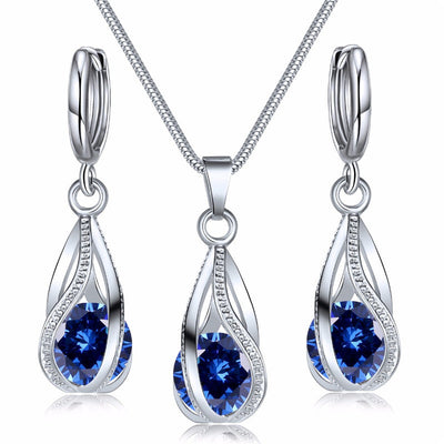 Women’s Necklace and Earring Set with Snowflake Design 5