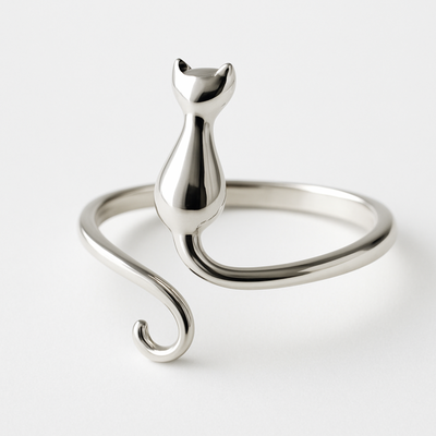 Women’s Ring with Cat-Inspired Design 1