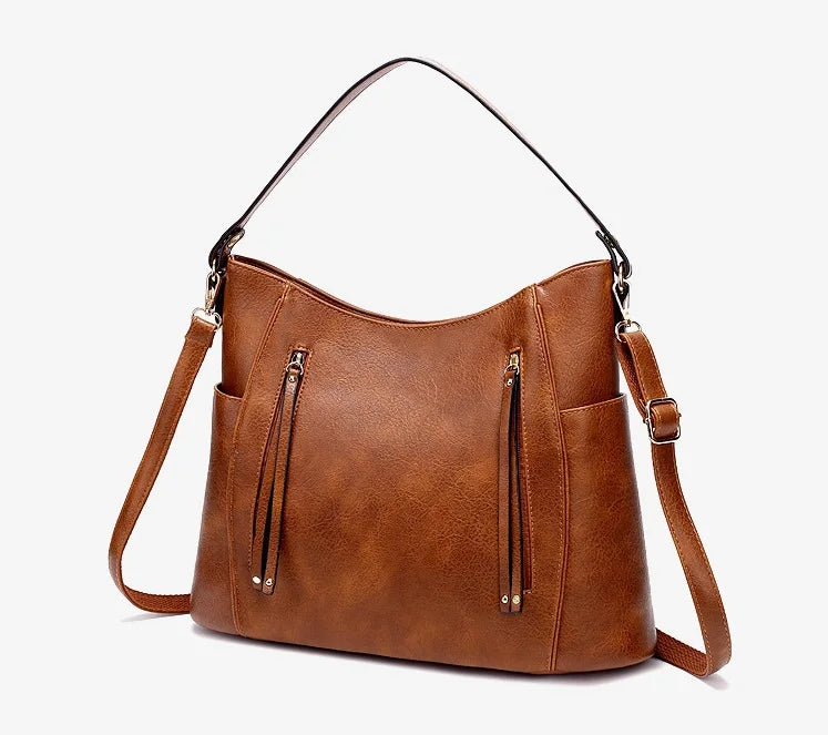 Women’s Shoulder Bag with Multiple Compartments