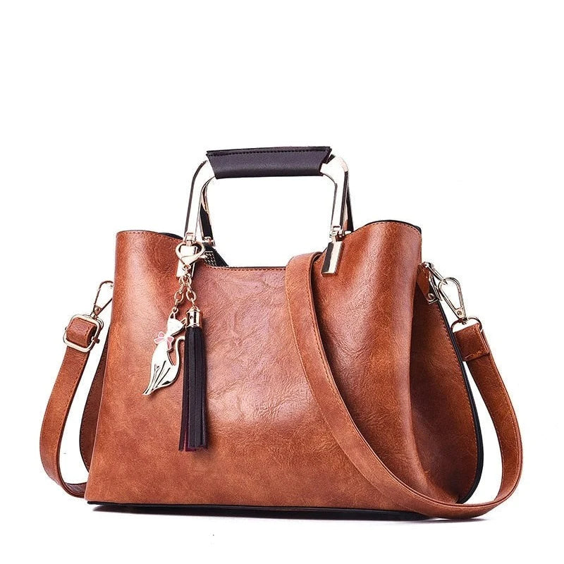 Women’s Shoulder Bag with Tassel Accents for Everyday Use 2