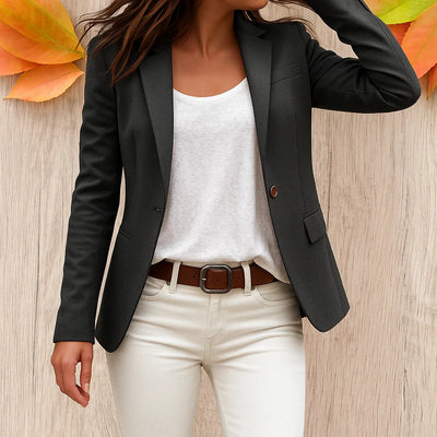 Women’s Single-Breasted Blazer with Pockets