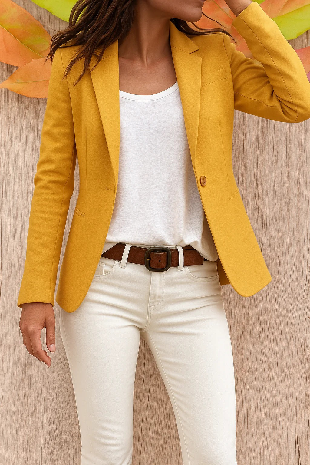 Women’s Single-Breasted Blazer with Pockets