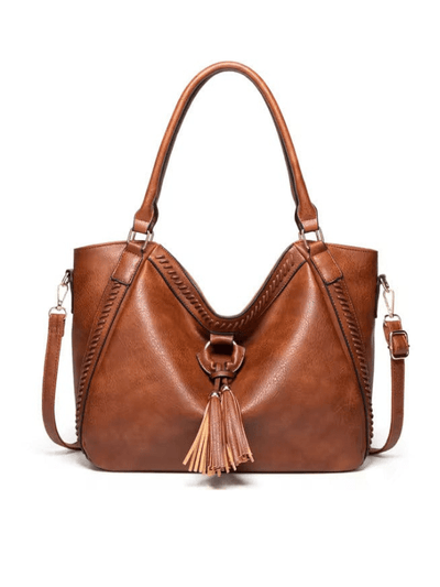 Women’s Spacious Tote Bag with Tassel Detail 1
