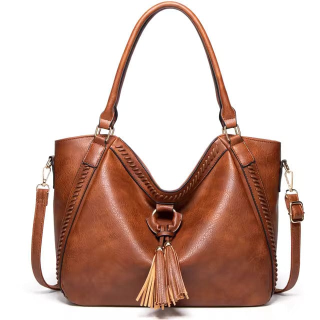 Women’s Spacious Tote Bag with Tassel Detail 2
