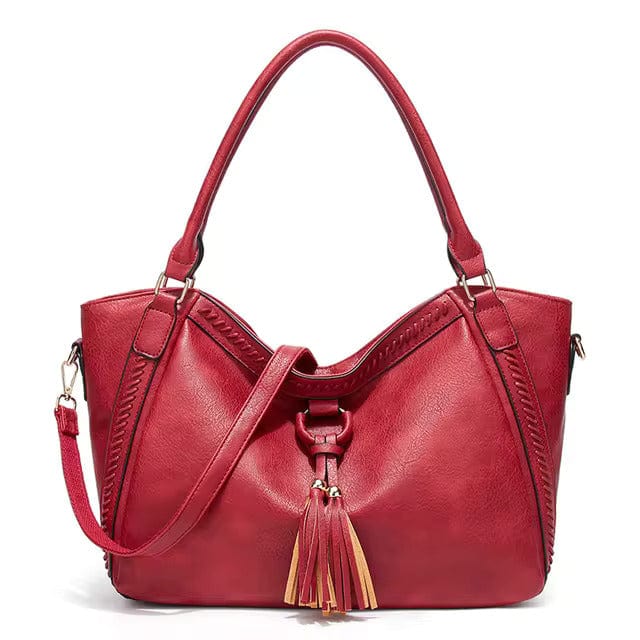 Women’s Spacious Tote Bag with Tassel Detail 4
