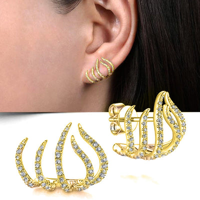 Women’s Stud Earrings with Geometric Design 1